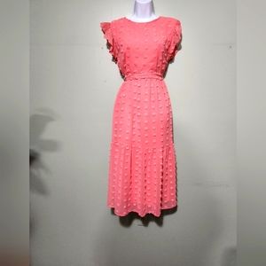 A line textured dress